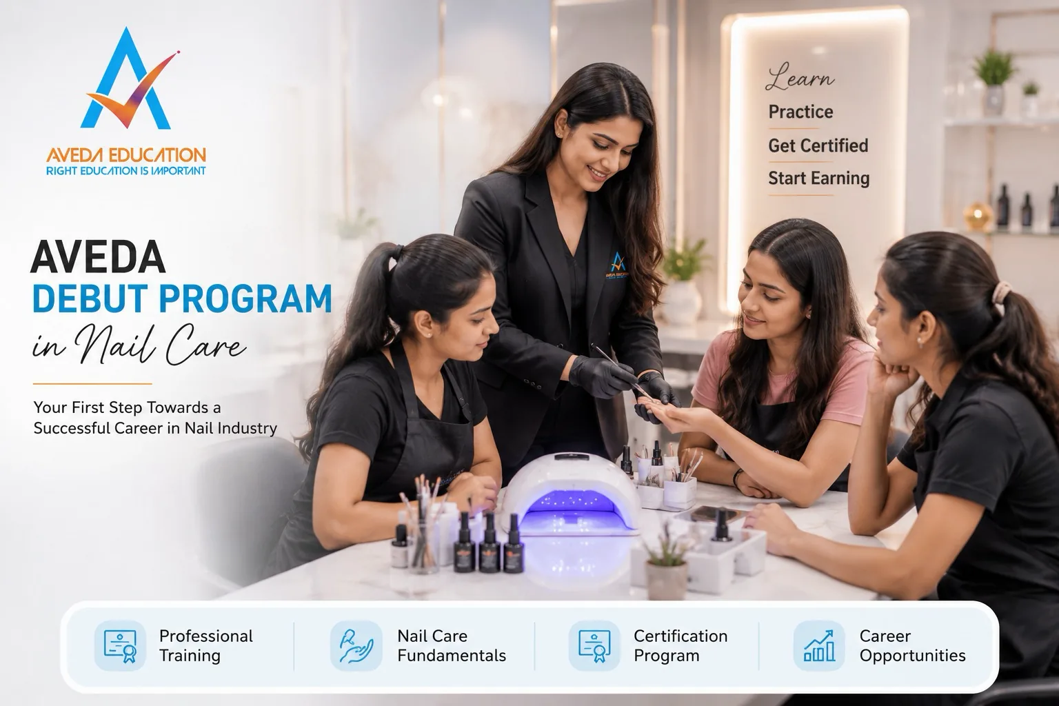 Aveda Debut Program nail training